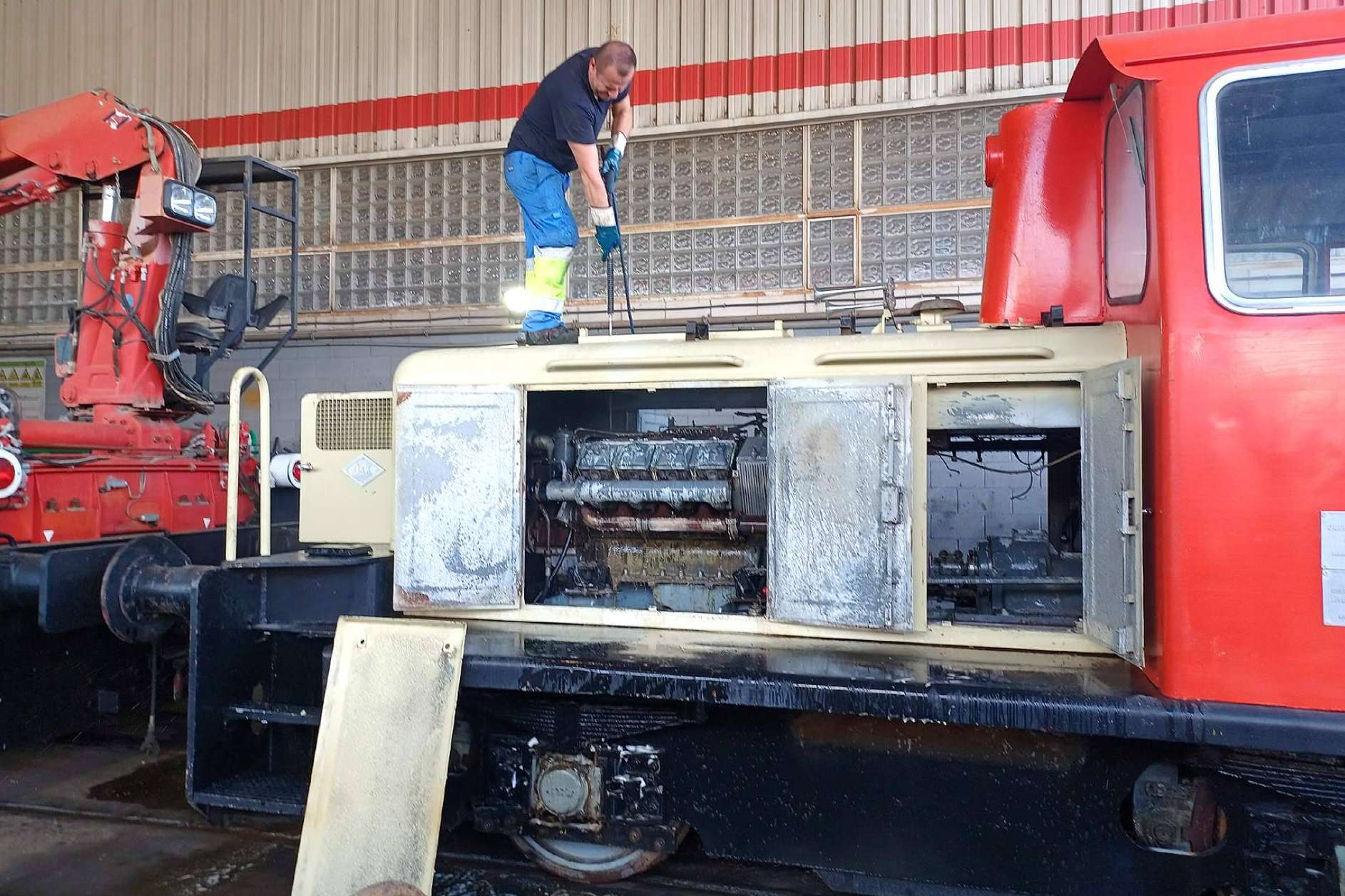 La Fundación del Patrimonio Ferroviario inicia la restauración de la locomotora alemana de AZUCARERA EBRO