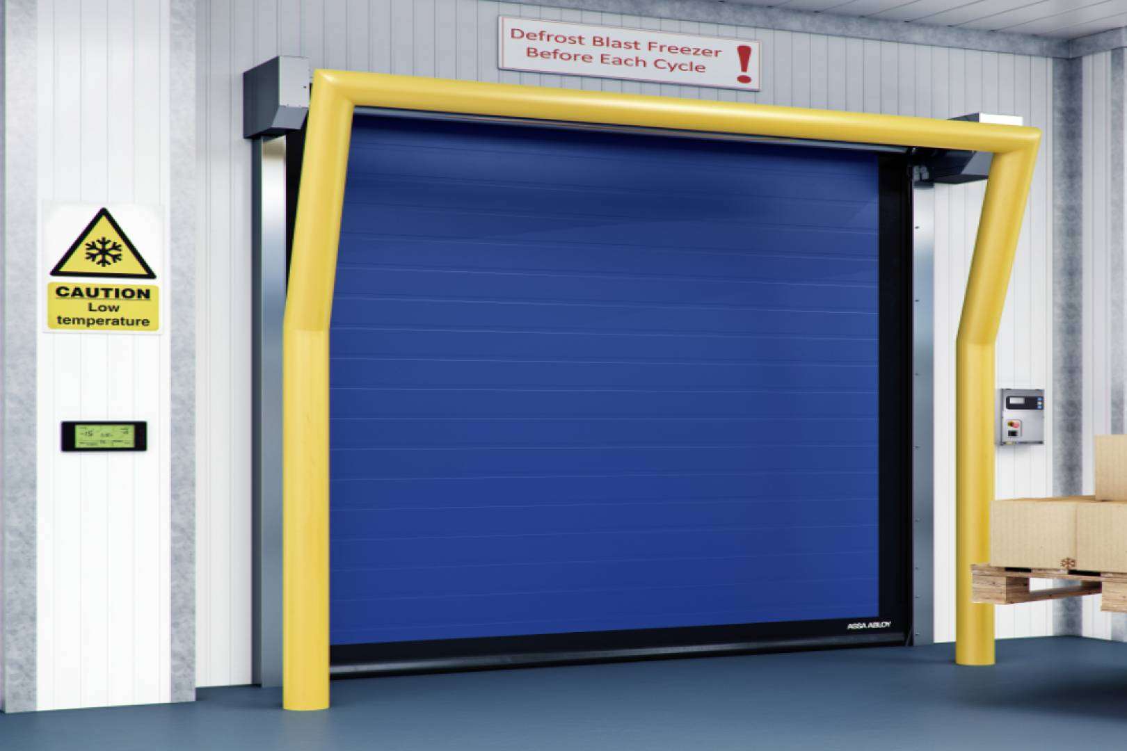 Los beneficios que proporcionan las puertas rápidas para almacenamiento en frío de ASSA ABLOY