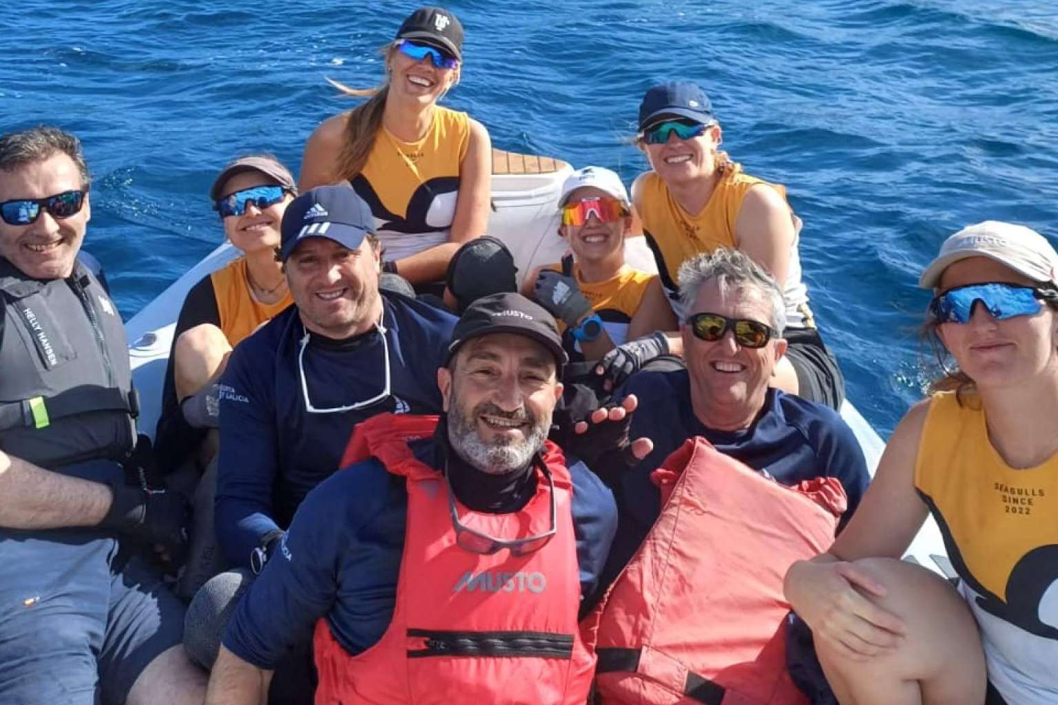 Oscar Comesaña proa de Match Race del 'Cigarran Sailing Team'