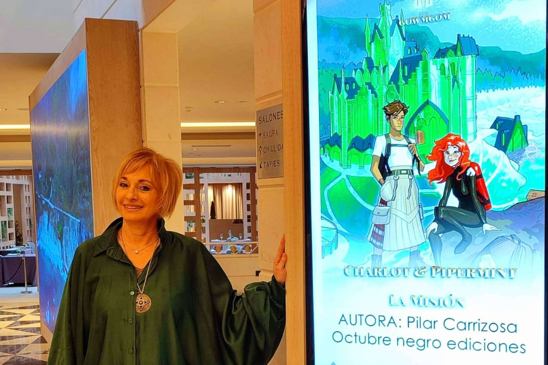 SAGA Gowmgom, Charlot y Pipermint; La Misión, una cita en el futuro, nueva novela de Pilar Carrizosa