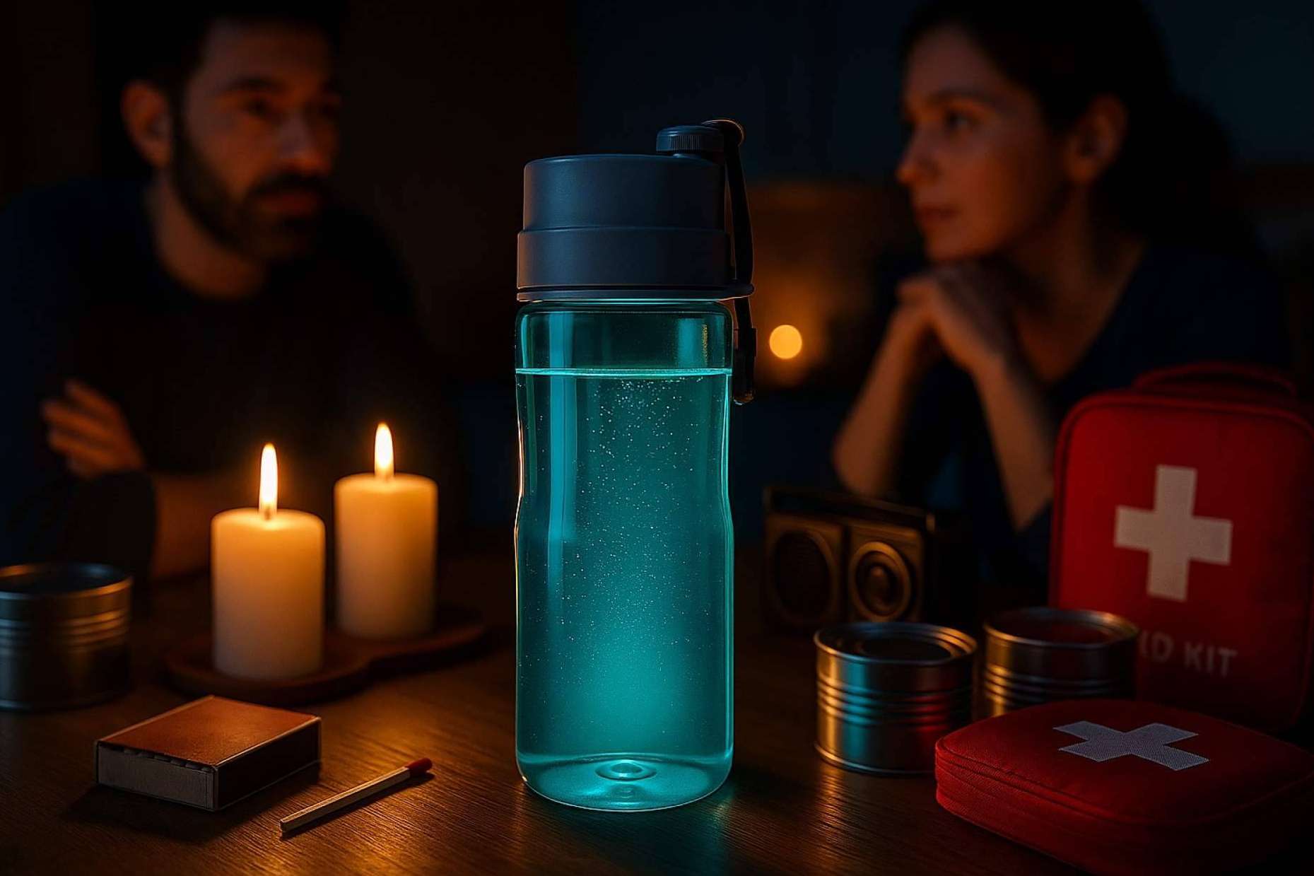 España a oscuras y sin agua; cómo una botella portátil puede marcar la diferencia en el próximo apagón