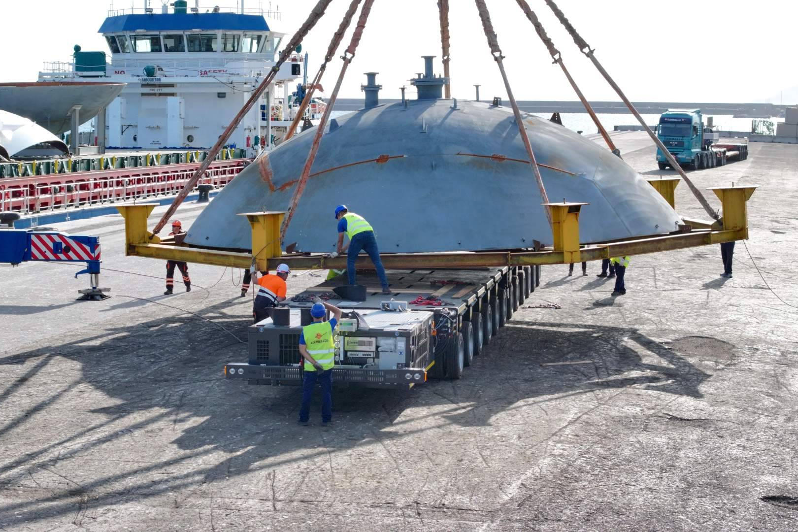 Transporte Especial de Esferas en el Puerto de Granadilla; un proyecto logístico pionero en Canarias