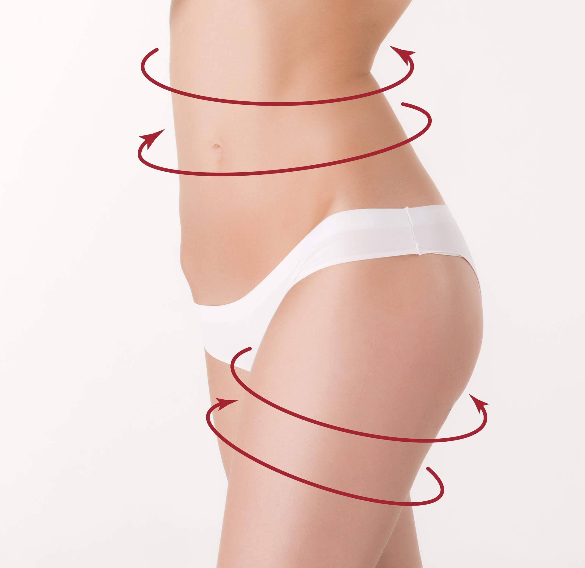 Contorno corporal; procedimientos para zonas resistentes a dieta y ejercicio