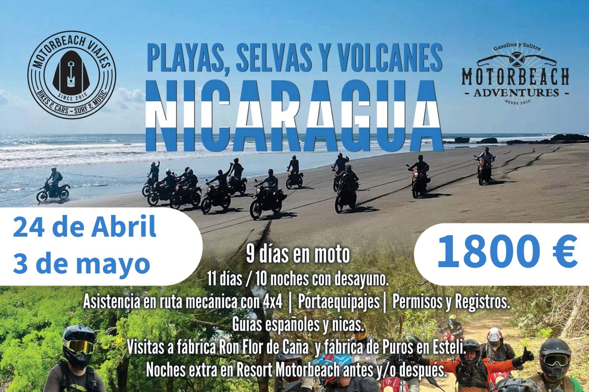 Motorbeach Viajes organiza experiencias únicas; rutas en moto por los destinos más espectaculares del mundo