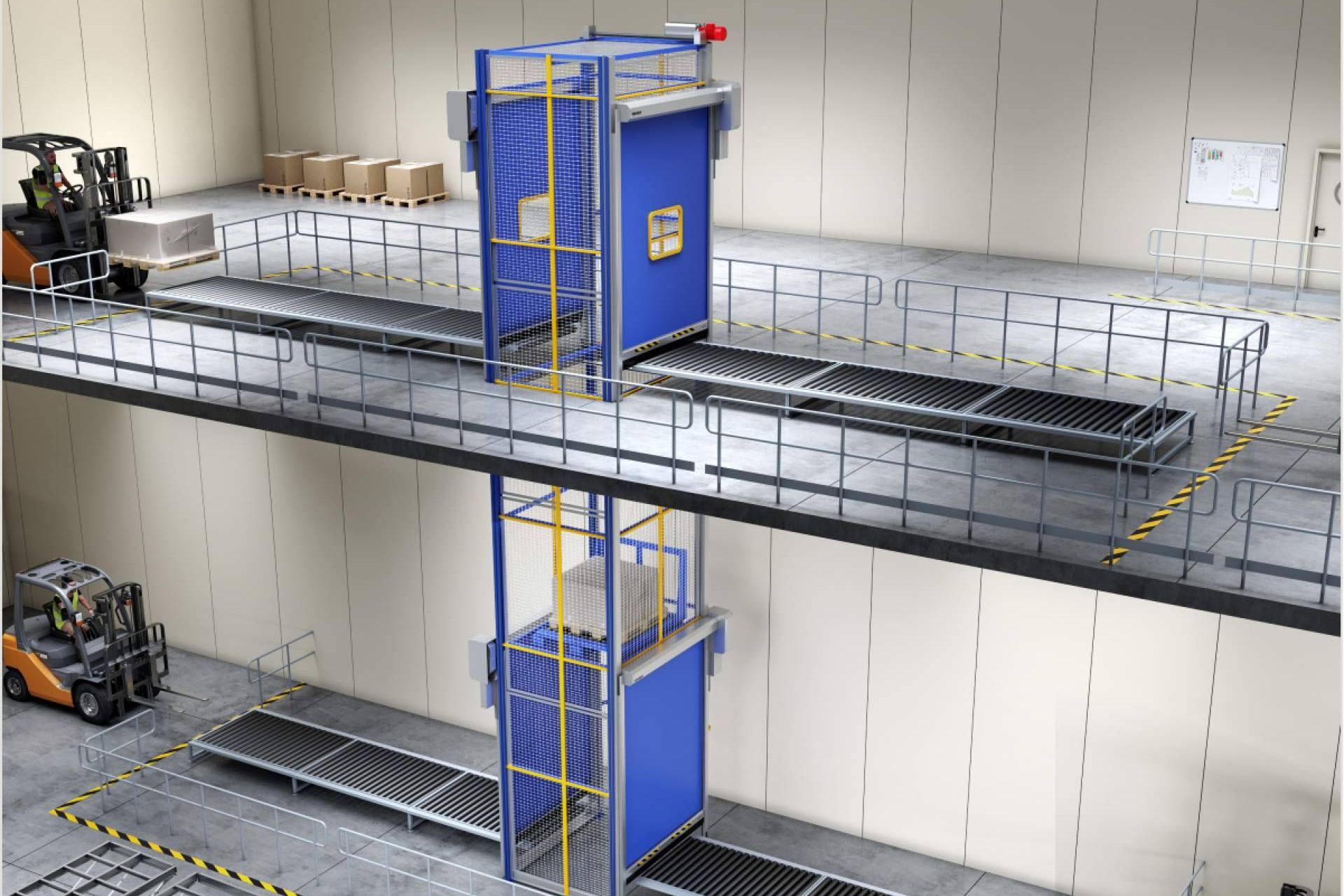 Puertas de protección de máquinas que reducen riesgos en intralogística automatizada
