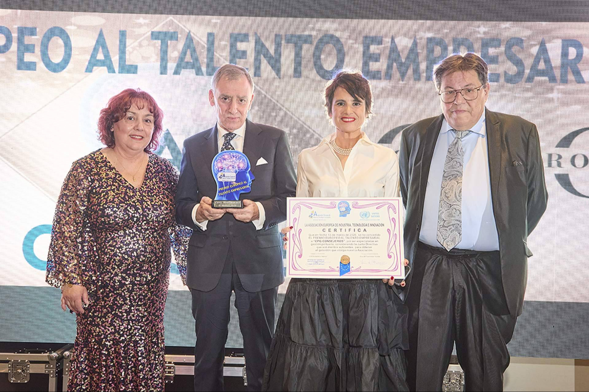 La AEITI distingue a CPG Consejeros con el Premio Europeo al Talento Empresarial