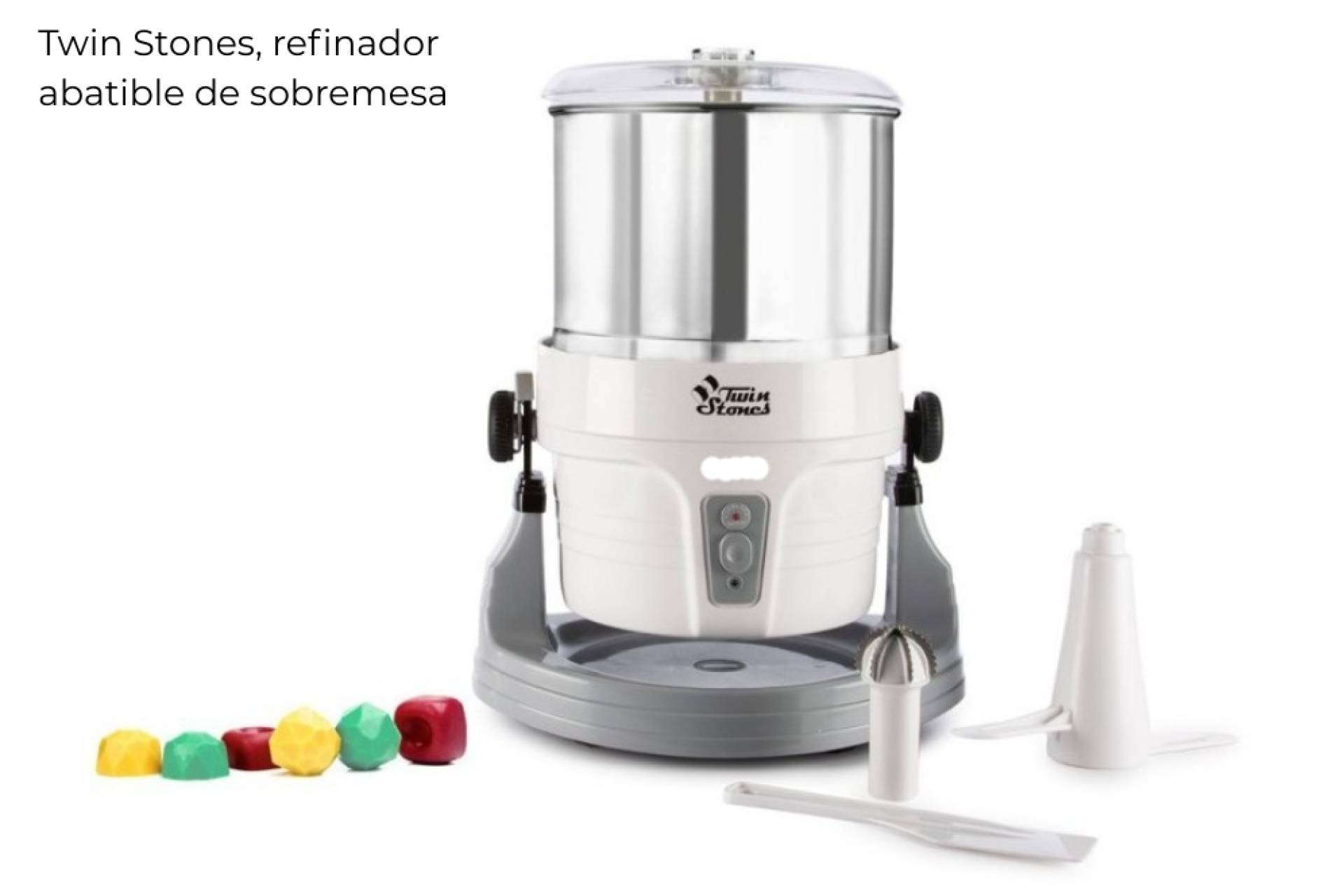 GrupoHoreca presenta la nueva versión del refinador Twin Stones para chocolate y cremas artesanales