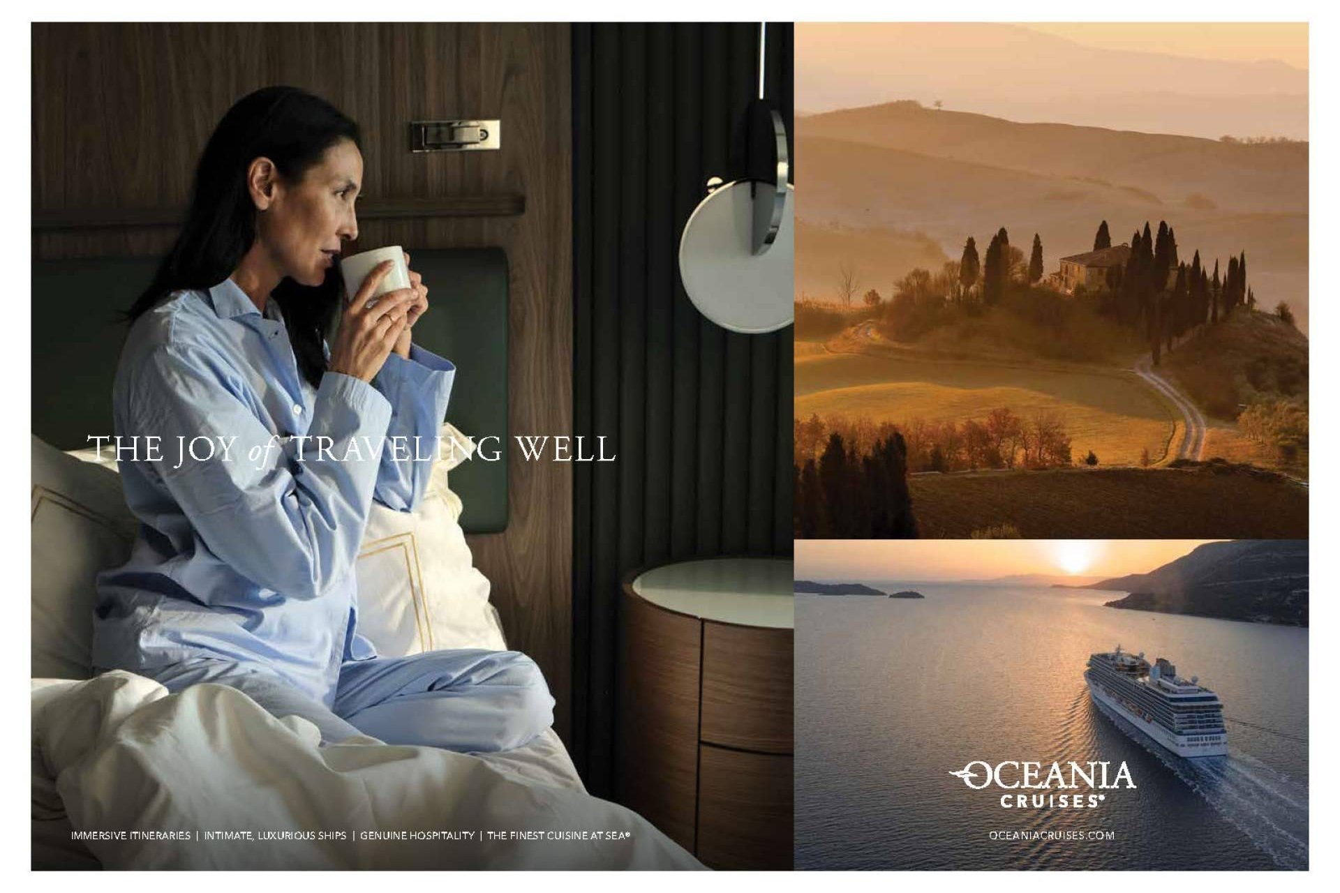 Oceania Cruises presenta su nueva campaña global “The Joy of Traveling Well”