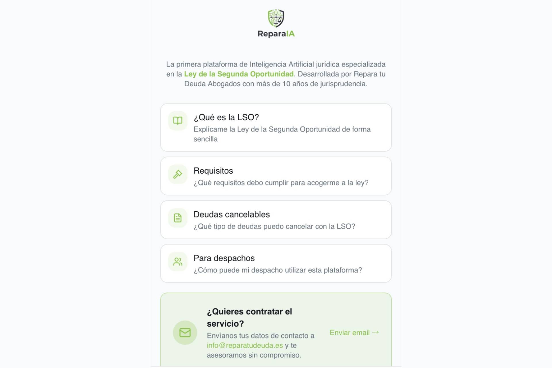 Grupo Repara lanza la primera plataforma de inteligencia artificial de la Ley de Segunda Oportunidad