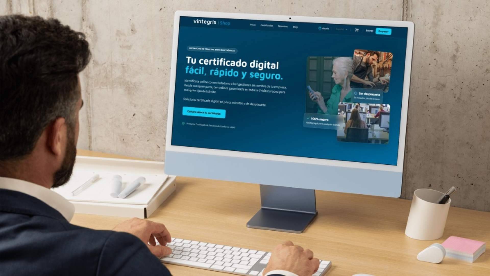 Vintegris lanza un ecommerce de certificados digitales para autónomos y pymes