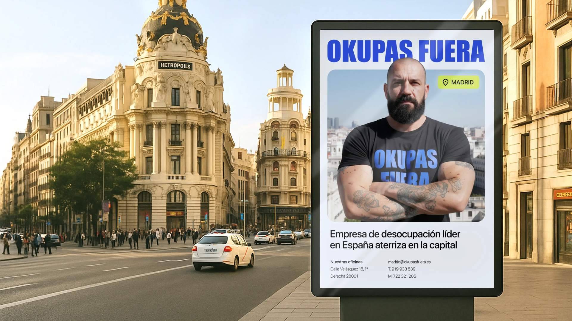 La empresa de desokupación legal 'Okupas Fuera' llega a Madrid tras su éxito en Barcelona y Valencia